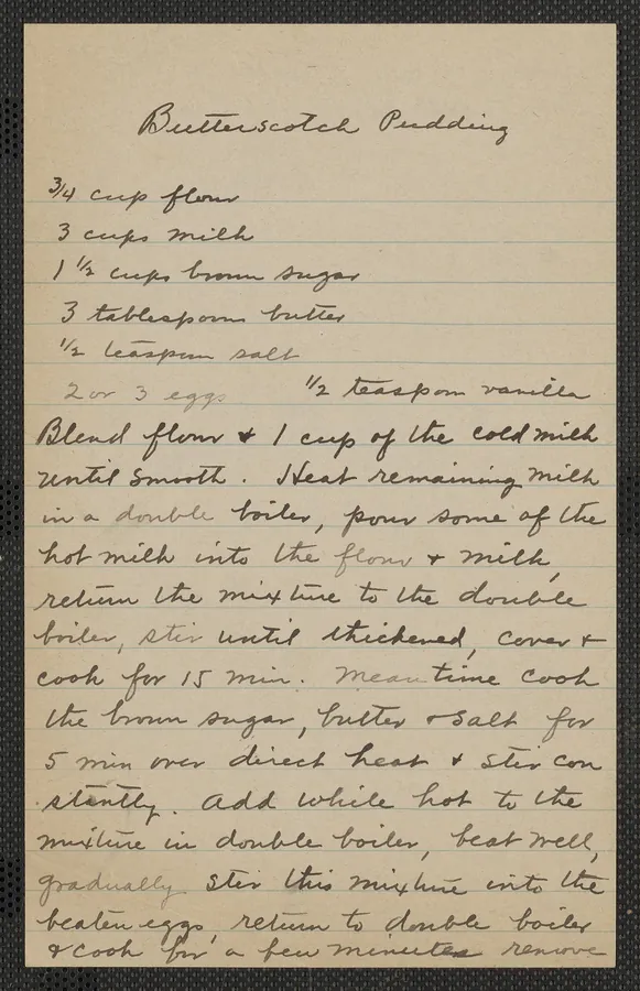 The original recipe page