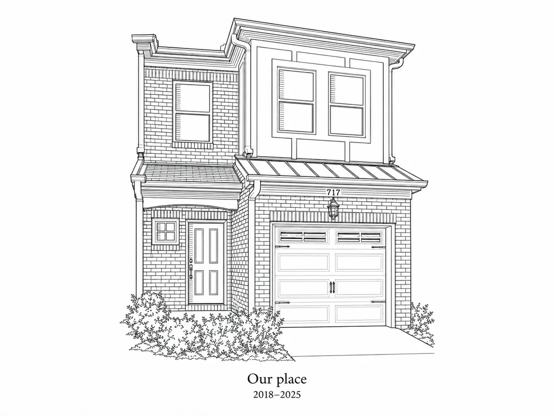 Heritage Etching artwork of a townhouse